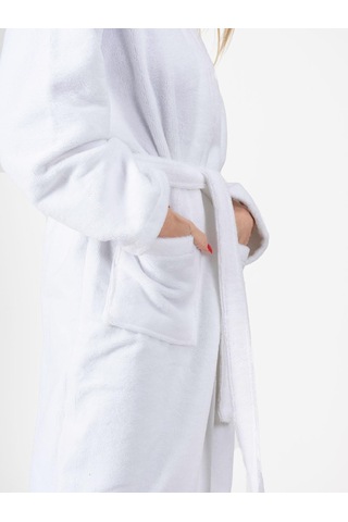 Dreamsoft Kimono Bornoz Kadife, Unisex Çok Renkli