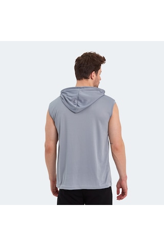 Slazenger RAG Erkek Kolsuz Gri Tişört