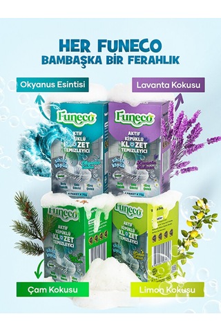 Çam Ferahlığı - Avantajlı Paket - 2 Kutu - 8 Paket - Tuvalet Klozet Temizleyici, Aktif Köpüklü
