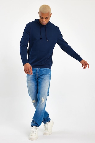 Süperlife Erkek Kapşonlu Regular Fit İnce Sweatshirt Spr 20k55 NAVY