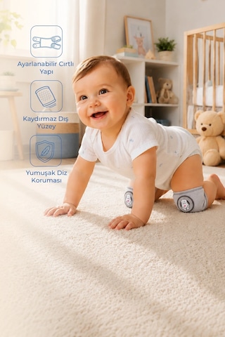 Babyjem Emekleme Dizliği Gri