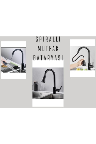 Faumix Spiralli Sıcak Soğuk Su Girişli Mutfak Bataryası
