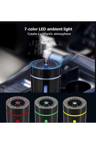 Katjmer Kt-h10 Şarjlı 7 Renkler Yıldızlı Gökyüzü Lamba İle Led Usb Araba Hava Nemlendirici