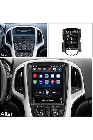 Opel Astra J Tesla 2010-2014 Multimedya Navigasyon Usb Kamera Carplayer 4 Ram