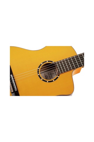 Ortega Family Series Pro Flamenco Elektro Klasik Gitar Natural