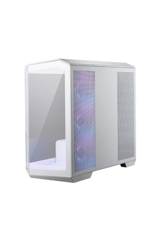 Msı Mag Pano M100r Pz Whıte Temperli Cam 3x120mm 1x120mm Argb Fan Matx Beyaz Panoramik Gaming