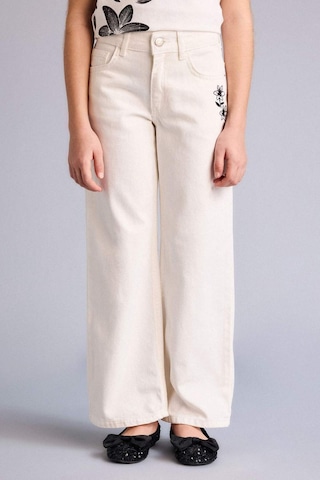 Defacto Wıde Leg Gabardin Pantolon Kız Çocuk G7579a826smwt34 Beyaz-wt34