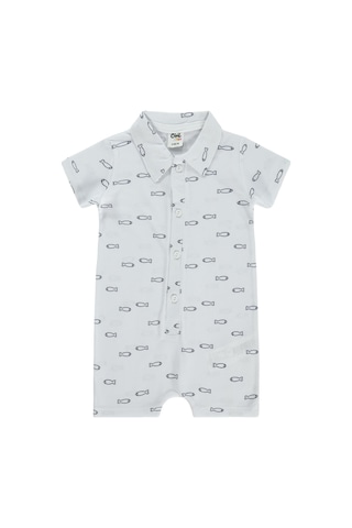 Civil Baby Balık Empirme 6-18 Ay Tulum - Beyaz