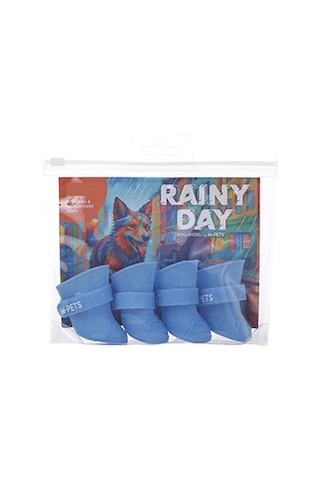 M-pets Rainy Day Köpek Ayakkabısı Mavi Medium 4,5x3,4 Cm 244-54040.03