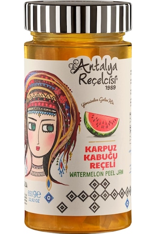 Antalya Reçelcisi Karpuz Kabuğu Reçeli 650g Yörük Seri Antalya Reçelcisi Karpuz Kabuğu Reçeli 650g Yörük Seri