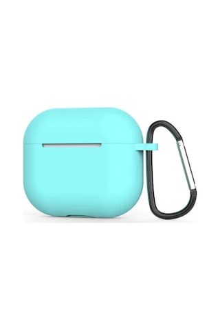 Apple AirPods Uyumlu 3. Nesil Zore Standart Silikon Kılıf Mavi Açık