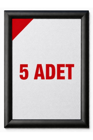 25 Mm 5 Adet Gönye Köşe Siyah Renk Alüminyum Poster Çerçeve Aç-kapa Çerçeve