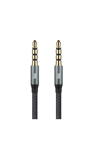 Bix BXAU3C Hi-fi 3.5 Mm Jack Örgülü Aux Ses Kablosu 2 M