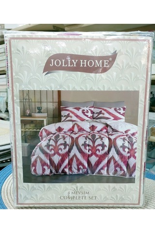 Jolly Home 4 Mevsim Tek Kişilik Kapitoneli Nevresim Takımı-arya F