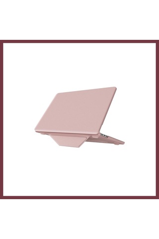 Storeşahin Apple Uyumlu Macbook Air 15 2024 Apple Uyumlu Macbook Deri Kapak - Pembe Shn0720