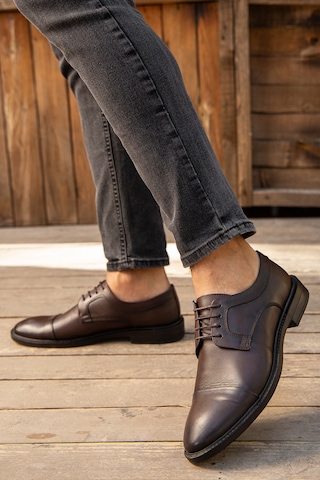 Daxtors D00226 Günlük Ortopedik Hakiki Deri Erkek Klasik Ayakkabı 001