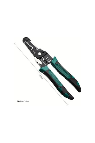 Geeksen Endüstriyel Elektrikçi Testere: Çok İşlevli Kablolu Kırıcı-soğutucu, Dayanıklı, Uçakçık Kesici Ve Bükücü Alet Yeşil Saplı, 190mm