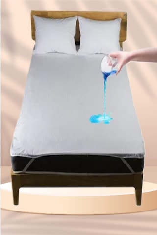 Bebesi 160x200 Cm Çift Kişilik Yatak Alezi Sıvı Su Geçirmez Micro Kumaş Beyaz