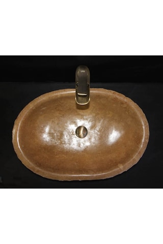 Noche Traverten Tasarım Patlatma Lavabo