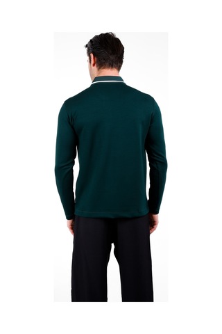 Tepi Polo Yaka Uzun Kol Kazak - Mint Mint