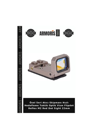 Özel Seri Atıcı Ekipmanı Hızlı Hedefleme Taktik Optik Vism Flipdot Reflex M2 Red Dot Sight 22mm