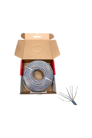 Onli 23awg Utp Cat6 Network Kablosu Şeffaf 100mt Yerli Üretim