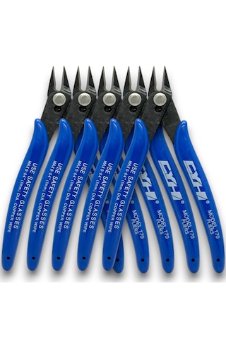 5 Adet - Model 170 Mini Yan Keski Elektronikçi Tip Hassas Ve Dip Kesimler