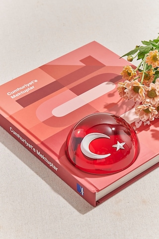 Pasabahce Ayyıldız Kağıt Ağırlığı Kırmızı Cok Renkli