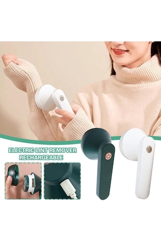 Bosphorusboutique02 Yeşil Elektrikli Pelet Lint Sökücü Giyim Saç Topu Düzeltici Fuzz Elbise Kazak Tıraş Makinesi Makaralar Temizleme Cihazı Şarj Edilebilir Yeşil