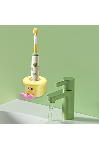 Homyl Diş Fırçası Tutucu Duvara Monte Banyo Düzenleyici Otel Sarı