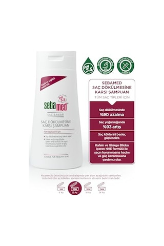Sebamed Saç Dökülmesine Karşı Güçlendirici Etkili Kafein Ve Ginkgo Biloba İçerikli Şampuan 400 Ml