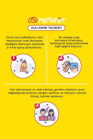 Metapet Kedi Tırmalamaya Karşı Önleyici Koruyucu Koltuk Isırma Engelleyici Sprey 150 ML