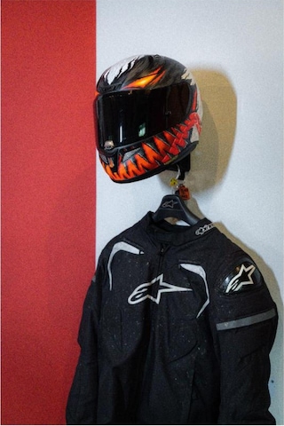 Motosiklet Kask Duvar Askısı Anahtarlıklı Kask Tutucu