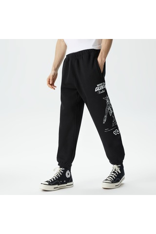 Huf Gundam Wing Fleece Erkek Siyah Eşofman Altı