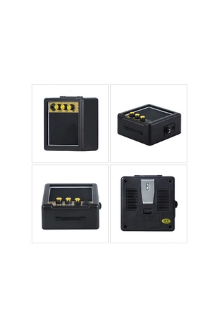 Xindoker 5w Mini Gitar Amfi, Taşınabilir, Volüm Ve Ton Ayarı, Overdrive Efekti, Kulaklık Girişi, Pil/dc Besleme, Siyah Gitar Dahil Değil