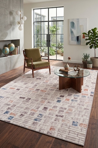 Villadia Home Textile Modern Desen Emboss Baskılı Dekoratif Kaymaz Taban Yıkanabilir Halı Yolluk Elit Şık Salon Oturma Odası Mutfak Koridor Antre Yatak Odası Halısı Yolluk Vdh4051multi
