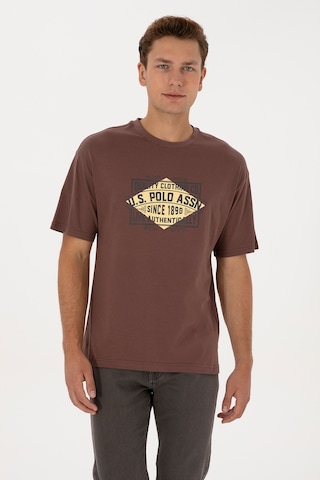 U.s. Polo Assn. Erkek Kahverengi Tişört 50324811-vr029 Kahverengi