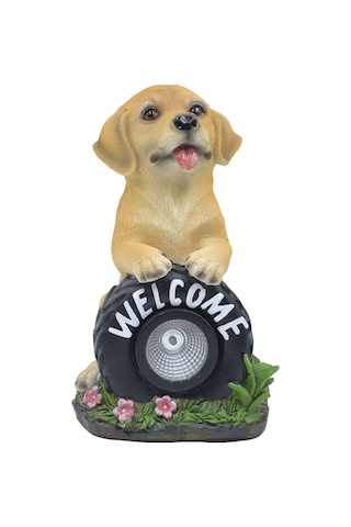 Gajeena Güneş Enerjili Köpek Şekilli Bahçe Lambası - Otomatik Aydınlatma, Ip65 Su Geçirmez, Dekoratif Ve Pratik, Dış Mekan Uygun