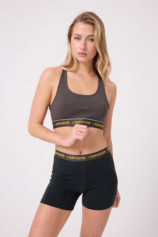 Athleshorts Yüksek Bel Kadın Uzun Boxer Şort-3266 Siyah