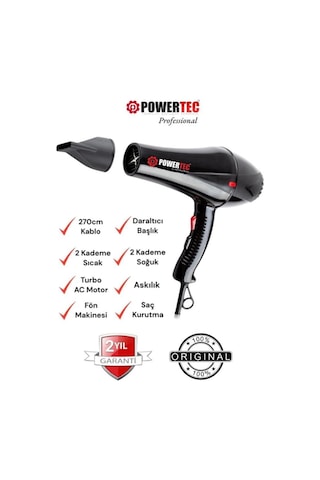 Powertec TR-901 Profesyonel Fön Makinesi