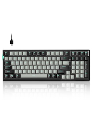 Magegee Sky98 99 Tuş Gasket Rgb Hot-swap Kablolu Siyah-gri Gaming Klavye