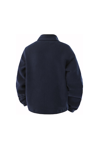 Erkekler İçin Yeni Dik Yakalı Kalınlaştırılmış Dış Mekan Sıcak Polar Ceket Siyah