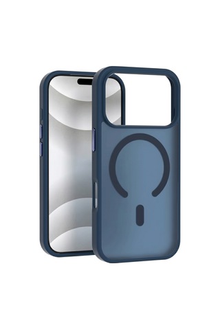 Ps iPhone Uyumlu 17 Pro Mist Serisi Magsafe Kılıf - Lacivert