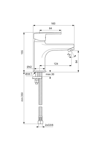 Ideal Standard B1486aa Idealstream Lavabo Bataryası Krom