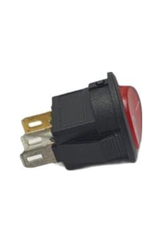 Electroon Mini Işıklı Yuvarlak Anahtar 16Mm 3Pin - 10Adet