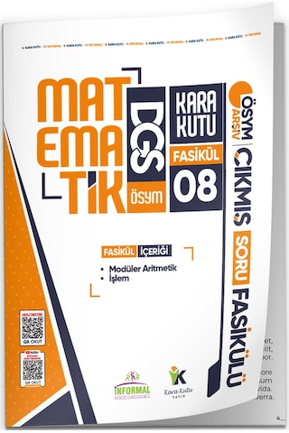 2026 Dgs Matematik Kara Kutu Akademik 8.fasikül Ösym Çıkmış Soru İşlem Ve Modüler Aritmetik Fasikülü