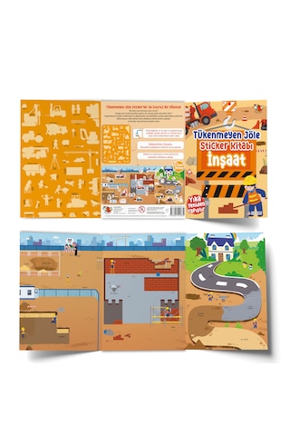Tükenmeyen Jöle Sticker Kitabı İnşaat - Uçan Kitap