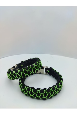 Paracord Bileklik Yeşil Desen Yeşil