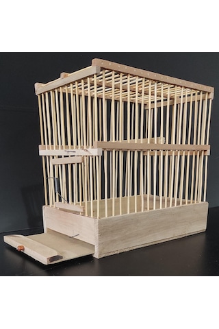 Çotanaklar Kafes Ahşap Cezaevi Kafesi 28 x 26 x 17 CM