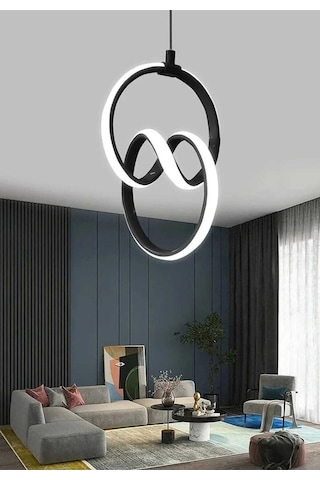 3 Renkli Signature Sarkıt Siyah Avize Modern Salon, Mutfak, Çocuk Odası Ve Antre Aydınlatma